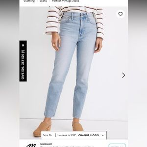 Madewell The Perfect Vintage Jean in Fiore Wash